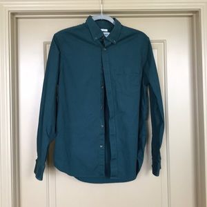 Old Navy Dark Green Dress Shirt